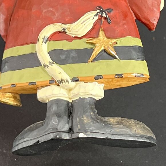 Williraye Studios 5" Folk Art Christmas Sweater Cat Ornament Tree Horn - Picture 8 of 13